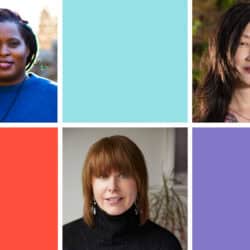 Head shots of three people: Kadon Douglas, BIPOC TV and Film; Sally Lee, Canadian Independent Screen Fund for Black and People of Colour Creators; and Kerry Swanson, Indigenous Screen Office.