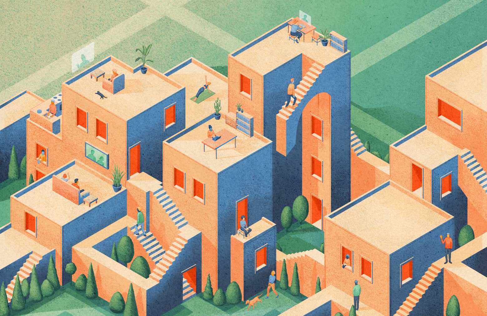 Abstract cityscape