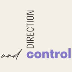 Text: Direction and control
