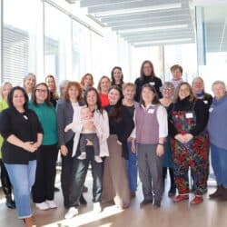 A group photo of the CEOs and EDs from YWCAs from across Canada who gathered in Toronto.