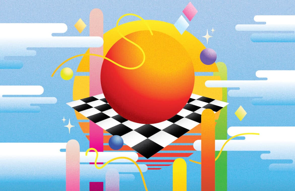 Abstract colourful image.