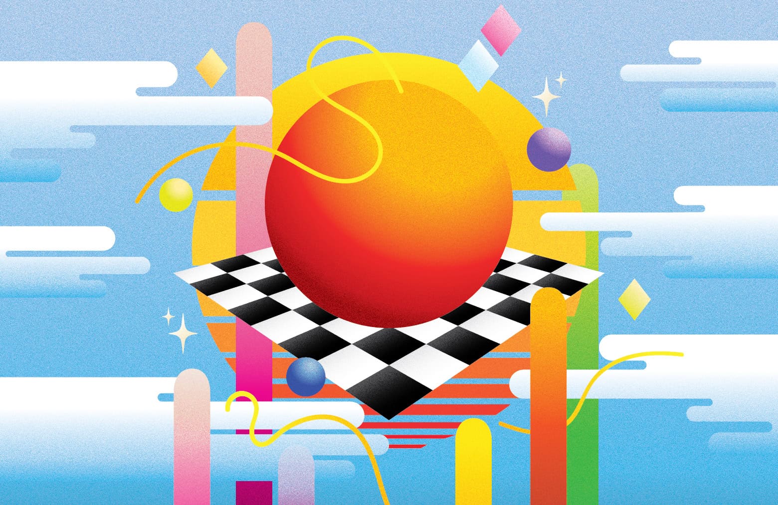Abstract colourful image.