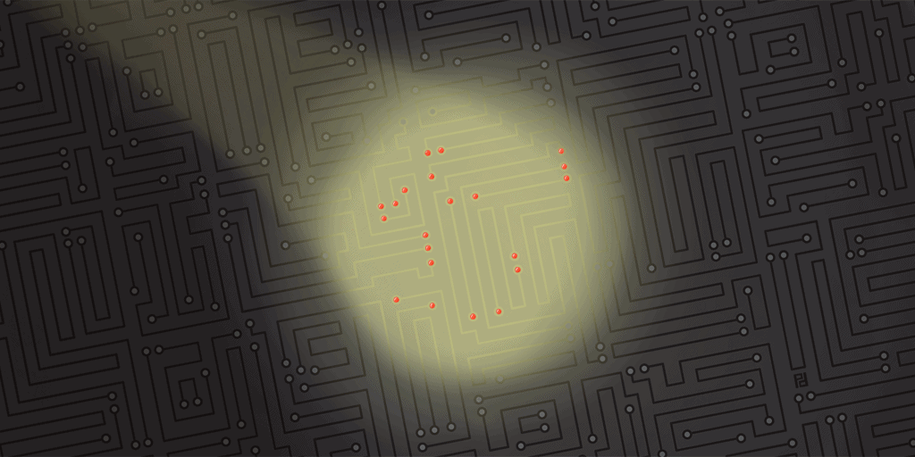 Illustration of a circuit board