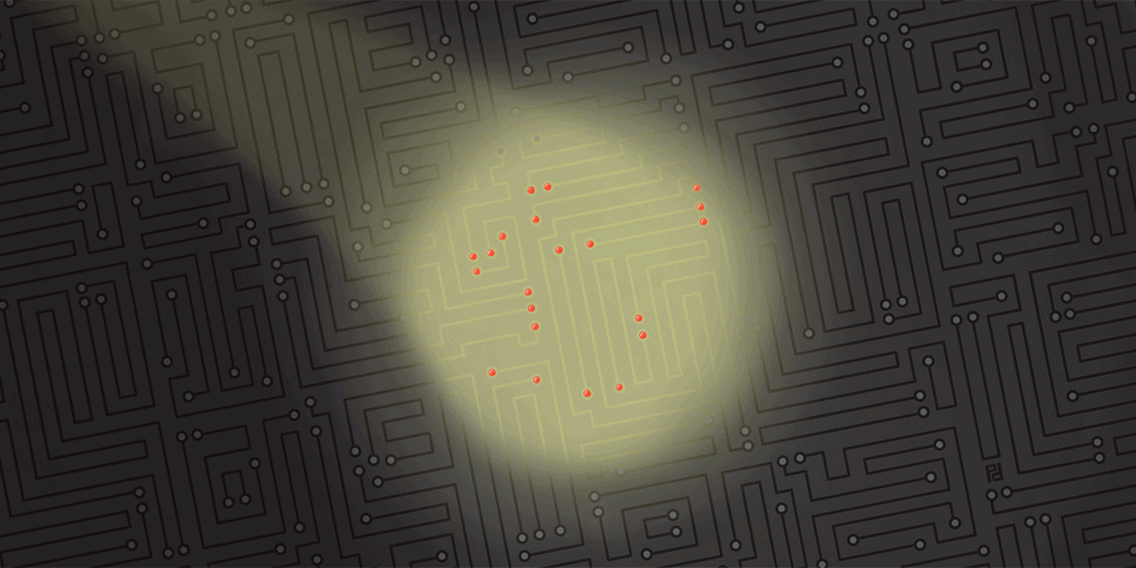 Illustration of a circuit board