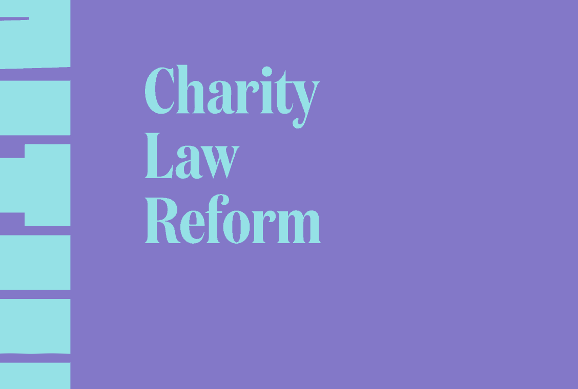 Text: Charity Law Reform