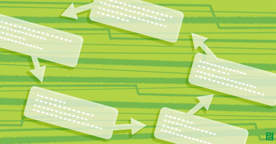 green illustration of speech bubbles