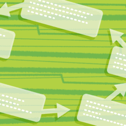 green illustration of speech bubbles